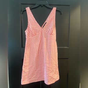Pink gingham dress, size small, from Motel Rocks